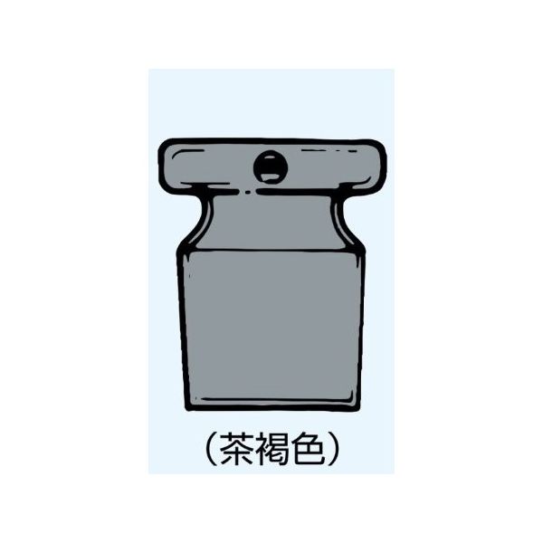 日本理化学器械 ストップ栓・C 短形 茶 摺部15/10 007-15CB 1個 65-8665-19（直送品）