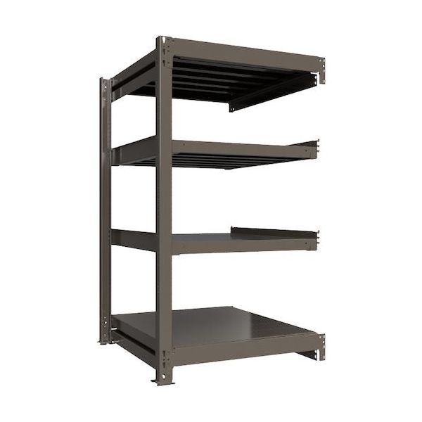 ICHIMAI 重量ボルトレスラック 段荷重1000Kg H1500×W900×D900 天地4段 連結グレー TH1000-539R4（直送品）