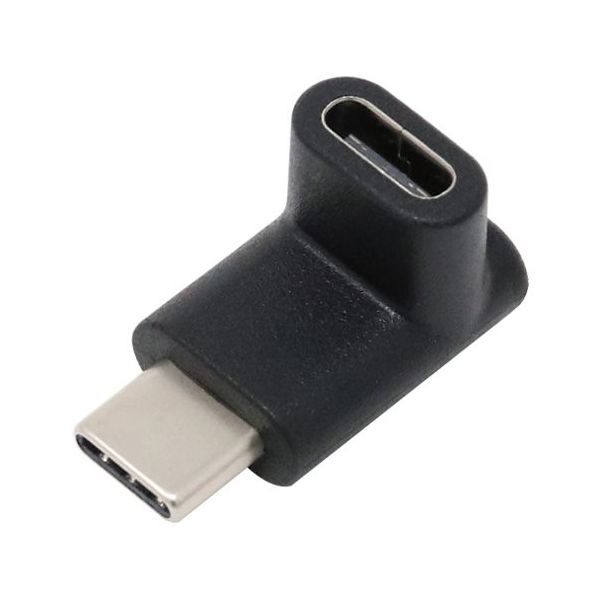 アイネックス USB3.1Gen2変換アダプタ CメスーCオス 縦L型 U32CC-UFAD 1個 67-9342-57（直送品）