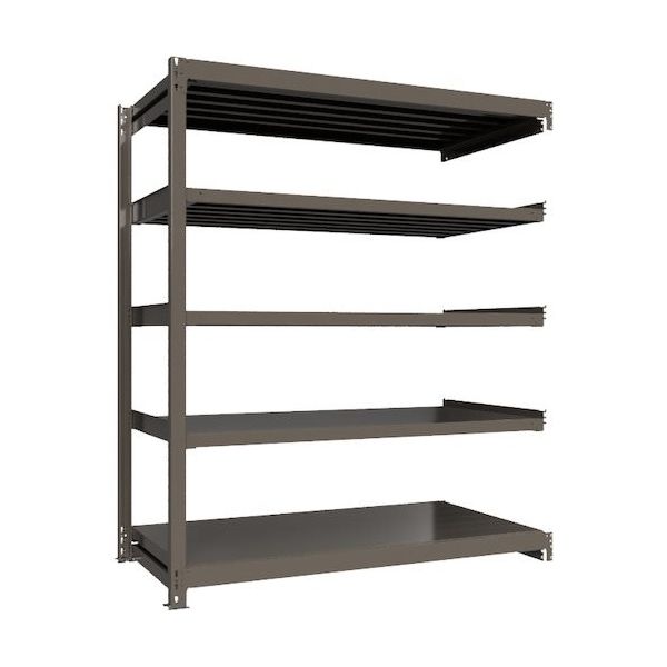 ICHIMAI 重量ボルトレスラック 段荷重1000Kg H2100×W1800×D900 天地5段 連結グレー TH1000-769R5（直送品）