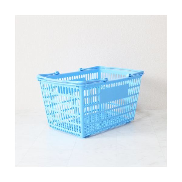 大和産業 買い物かご SLー7 ブルー 10個セット SL-7-BL-10P 1セット(10個) 538-1856（直送品）