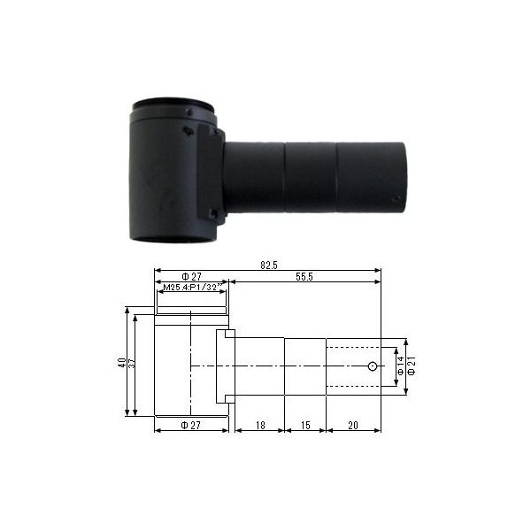 八洲光学工業 Cマウント同軸落射鏡筒 YS-93002-CII 1個 67-5228-33（直送品）