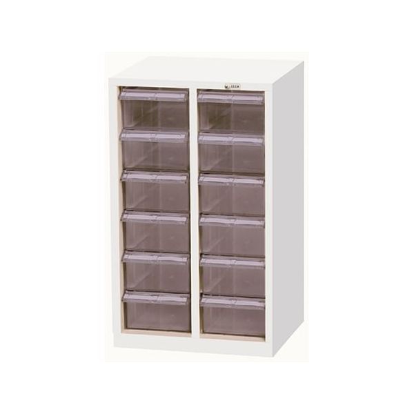 宮成製作所 オールロックキャビネット物品用 ダイヤル錠 2列6段 ポリカトレー MCG-12D 1台 4-6058-01（直送品）