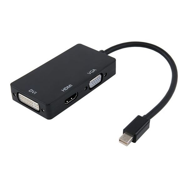 Trimate Mini DP to DVI / HDMI VGA 映像変換アダプタ TR-MDHV 1個 67-4919-45（直送品）