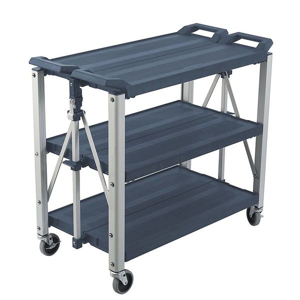 Trust トラスト フォールディングサービスカート S グレー 4071GR 1個 65-3875-53（直送品）