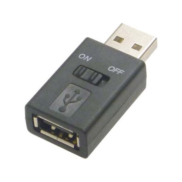 アイネックス USB電源スイッチアダプタ ADV-111B 1個 67-9238-35（直送品）