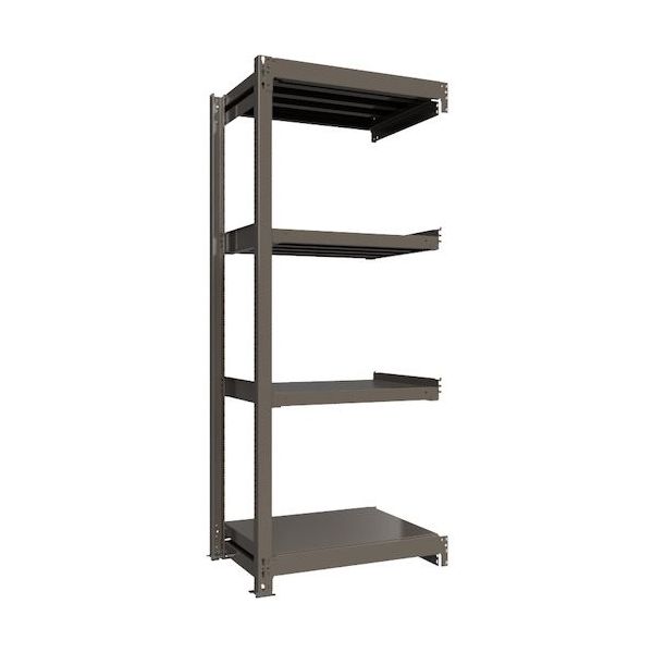 ICHIMAI 重量ボルトレスラック 段荷重1000Kg H2100×W900×D600 天地4段 連結グレー TH1000-736R4（直送品）