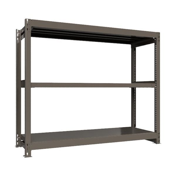 ICHIMAI 重量ボルトレスラック 段荷重1000Kg H1500×W1800×D600 天地3段 単体グレー TH1000-566T3（直送品）