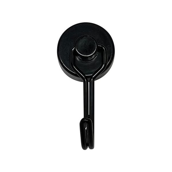 Trimate マグネットフック ブラック(自在回転) TR-MGF001-20BK 1個 67-4919-54（直送品）