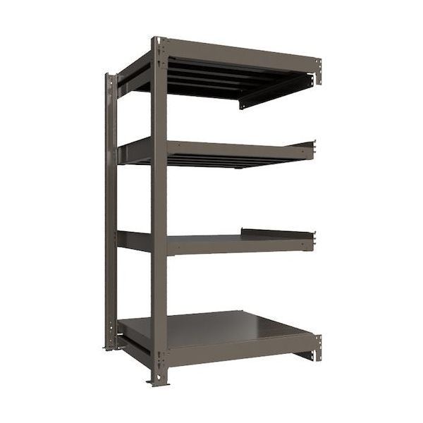 ICHIMAI 重量ボルトレスラック 段荷重1000Kg H1500×W900×D750 天地4段 連結グレー TH1000-537R4（直送品）