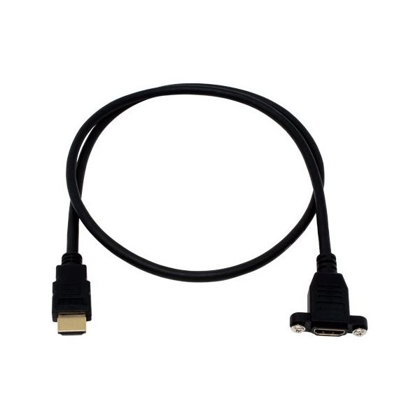 アイネックス パネルマウント用イーサネット対応ハイスピードHDMI延長ケーブル PM-HDMIV20A08 1個 67-9258-45（直送品）