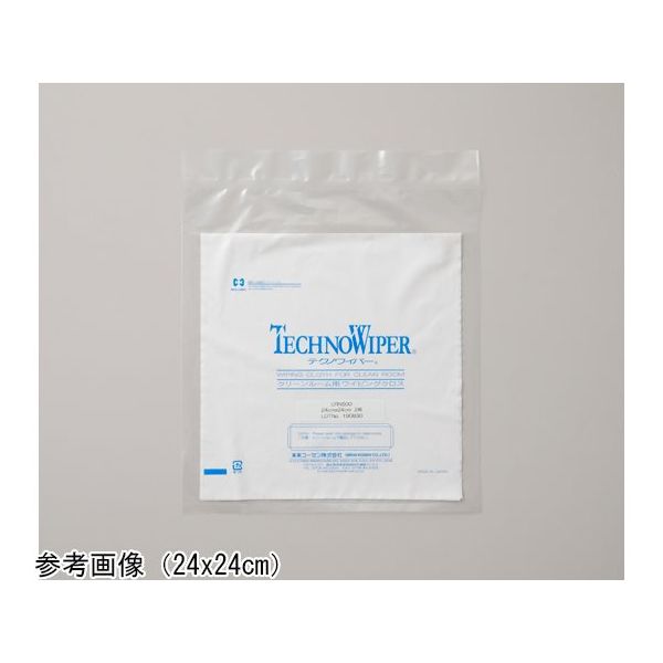 アズワン TECHNO WIPER(R) CRN500 24×24cm スタック CLN 100枚入 65-5697-74 1箱(100枚)（直送品）