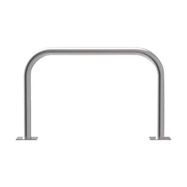 カネソウ 車止め アーチ型 ステンレス製 後付タイプ Yシリーズ YA6H7A-A 1本 324-0323（直送品）