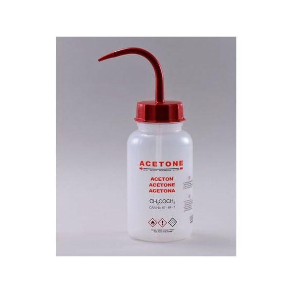 Isolab 薬品識別安全洗浄瓶 アセトン用 68-4096-57 1個（直送品）