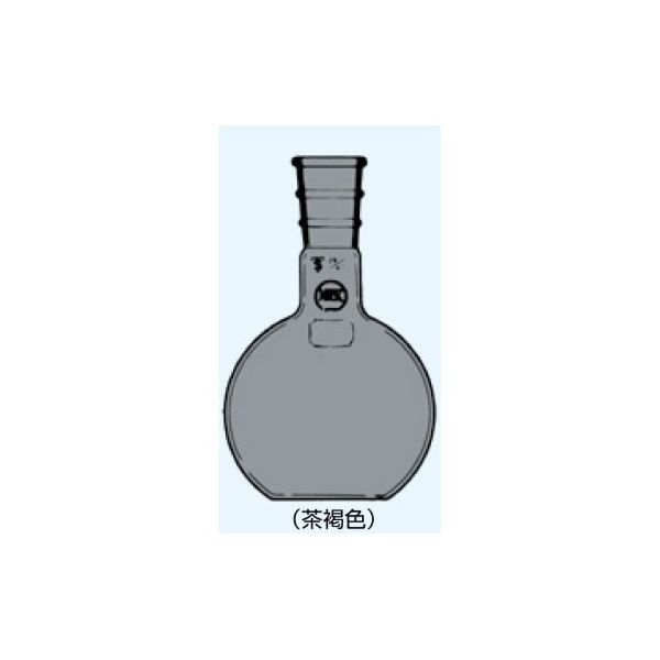 日本理化学器械 平形(平底)フラスコ 茶 3000mL 摺部29/42 017-29380T 1個 65-8666-89（直送品）