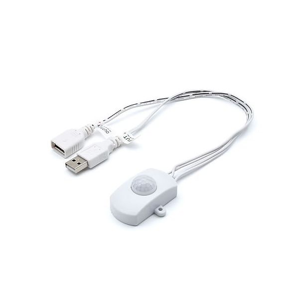 日本トラストテクノロジー USB人感センサー ホワイト USENS-WH 1個 67-7641-17（直送品）