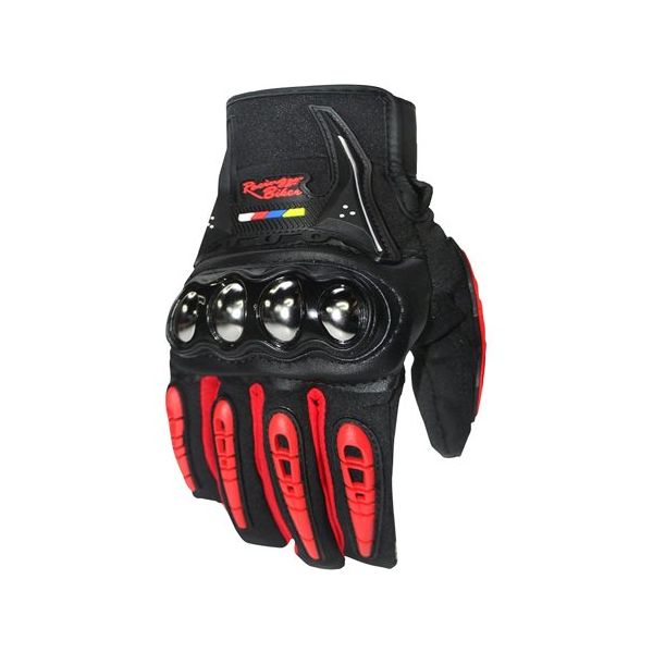 Trimate バイク用グローブ スマホ操作対応 XL レッド TR-BGL001-RD-XL 1個 67-4917-85（直送品）