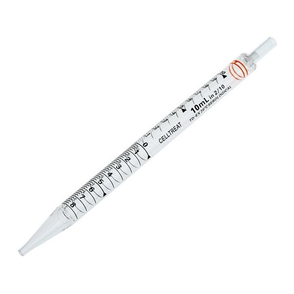 CELLTREAT 10mL セロロジカルピペット ショート 200本入(50個別包装/バッグ) 229211B 1箱(200本)（直送品）