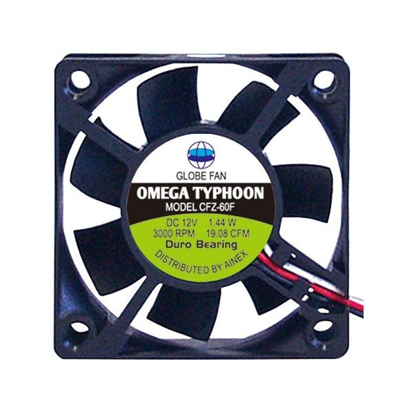 アイネックス OMEGA TYPHOON 60mm 標準タイプ CFZ-60FB 1個 67-9231-71（直送品）