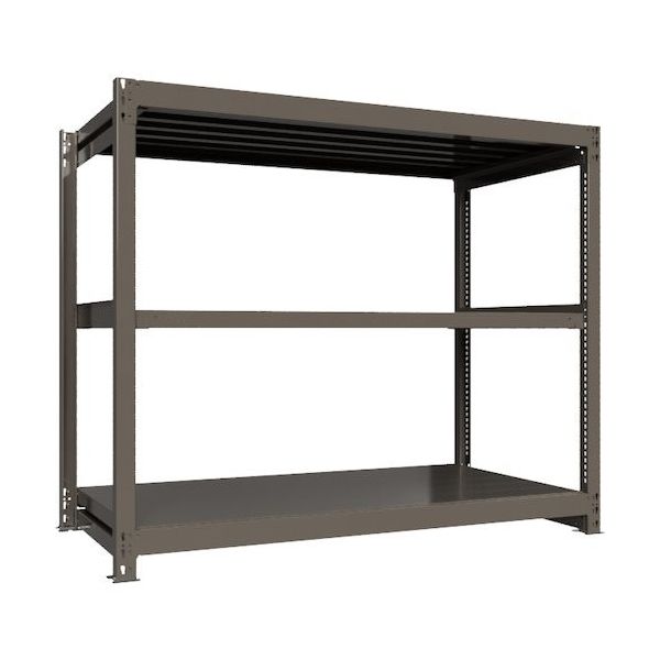 ICHIMAI 重量ボルトレスラック 段荷重1000Kg H1500×W1800×D900 天地3段 単体グレー TH1000-569T3（直送品）