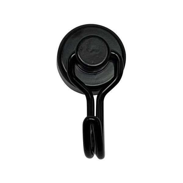 Trimate マグネットフック ブラック(非回転) TR-MGF001-16BK 1個 67-4919-53（直送品）