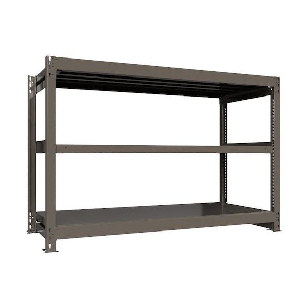 ICHIMAI 重量ボルトレスラック 段荷重1000Kg H1200×W1800×D750 天地3段 単体グレー TH1000-467T3（直送品）