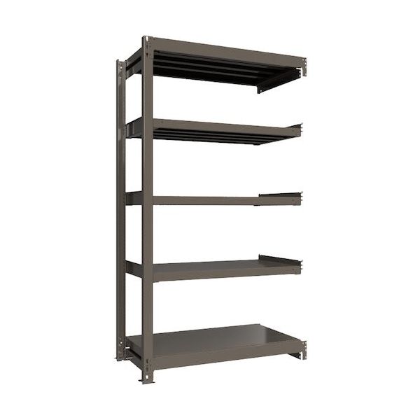 ICHIMAI 重量ボルトレスラック 段荷重1000Kg H2100×W1200×D600 天地5段 連結グレー TH1000-746R5（直送品）