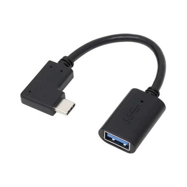 アイネックス USB3.2 Gen1 TypeーC ホストケーブル CーA L型 15cm U31CA-LF01T 1個（直送品）