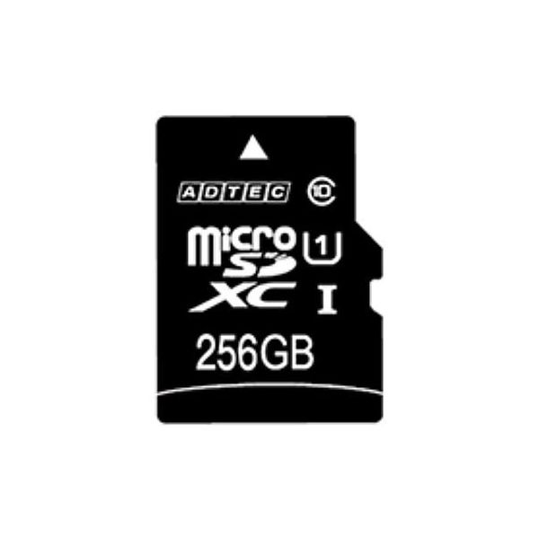 アドテック microSDXC 256GB UHS1 SD変換Adapter付 AD-MRXAM256G/U1 1個 67-7461-10（直送品）