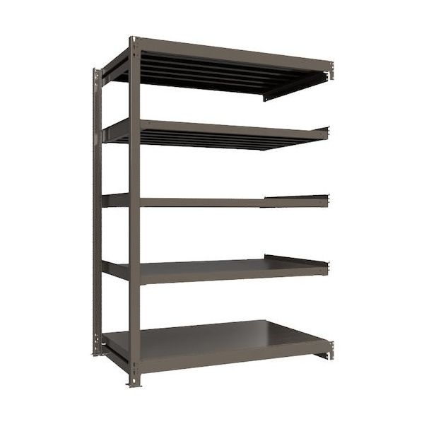 ICHIMAI 重量ボルトレスラック 段荷重1000Kg H2100×W1500×D900 天地5段 連結グレー TH1000-759R5（直送品）