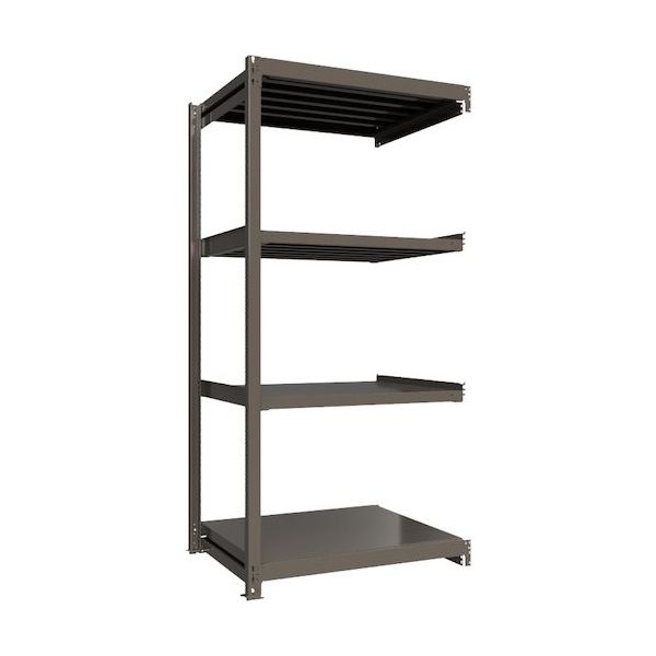 ICHIMAI 重量ボルトレスラック 段荷重1000Kg H2400×W1200×D900 天地4段 連結グレー TH1000-849R4（直送品）