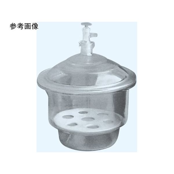 日本理化学器械 ガラスデシケーター(上口タイプ)茶 呼称径180 640-180T 1個 65-8683-03（直送品）