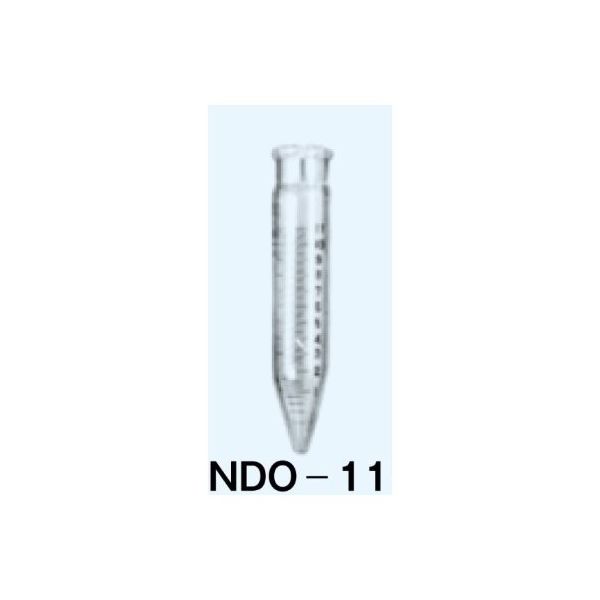 日本理化学器械 遠心管 白・円錐型 最小目盛0.2mL 11mL TS15・径19×全高105mm NDO-11 1個 65-8671-38（直送品）