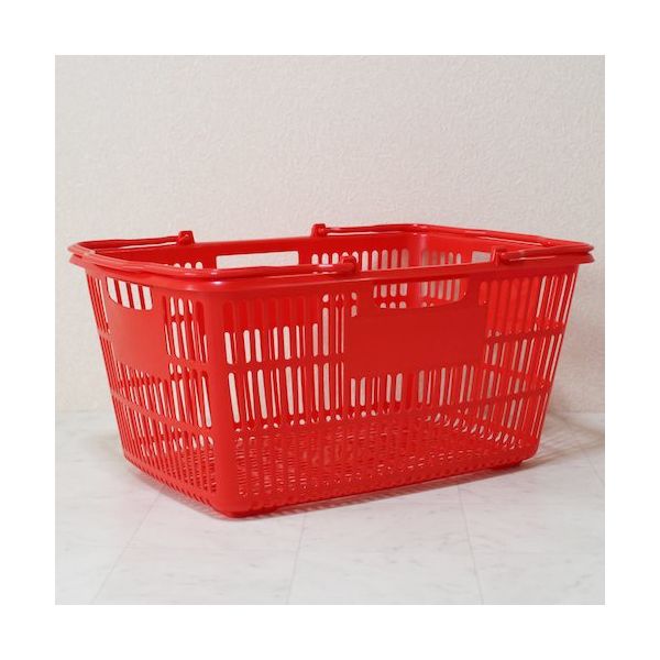 大和産業 買い物かご SBー33 レッド SB-33-RE 1個 538-1882（直送品）
