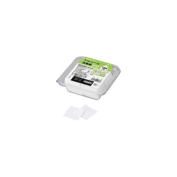 アズワン ベスケアアルコール綿 パックタイプ 1パック(104枚入) 7-6208-11 1パック(1枚)（直送品）