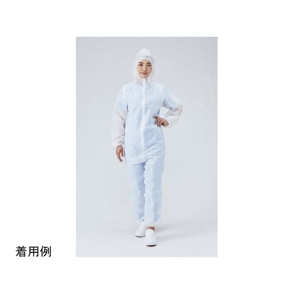 メディテックジャパン フード付ジャンプスーツ LL 50枚入 FJS-LL 1箱(50枚) 65-6903-89（直送品）
