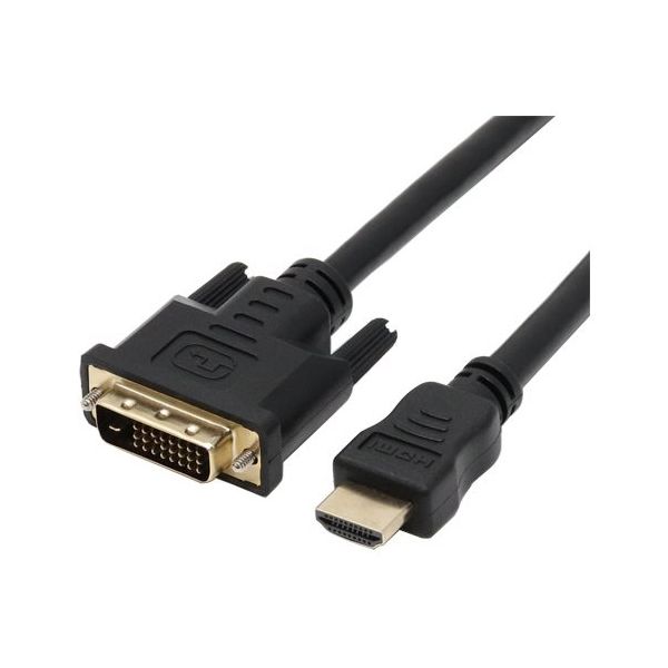 アイネックス DVIーHDMIケーブル 約2m AMC-HD20DVI 1個 67-9205-59（直送品）