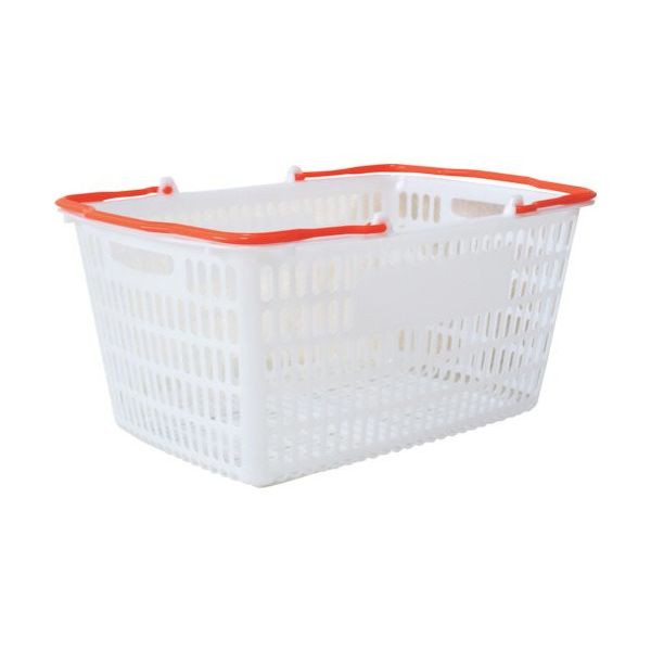大和産業 買い物かご SLー20 ナチュラル把手オレンジ SL-20-NROR 1個 538-0376（直送品）