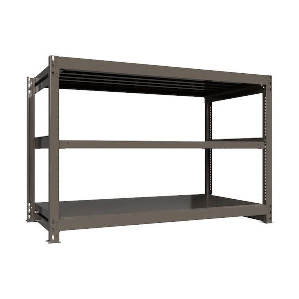 ICHIMAI 重量ボルトレスラック 段荷重1000Kg H1200×W1800×D900 天地3段 単体グレー TH1000-469T3（直送品）