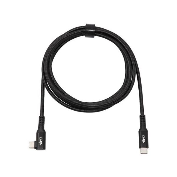 アイネックス PD240W対応 USB2.0 TypeーCケーブル C横L型ーC 2m U20CC-LM20P24 1本（直送品）