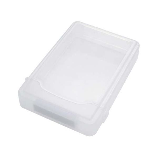 アイネックス 3.5インチHDD収納ケース ホワイト HDB-01B-WH 1個 67-9282-43（直送品）