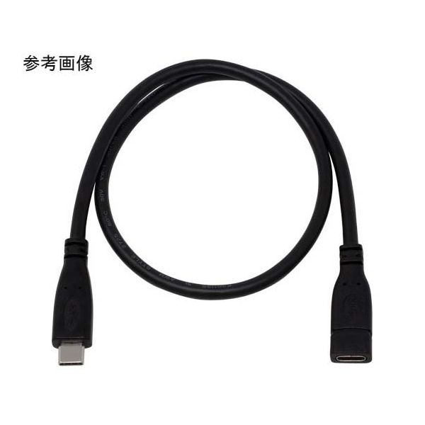 アイネックス PD100W対応 USB3.2Gen1 TypeーC 延長ケーブル 1m U31CC-MF10 1個 67-9342-49（直送品）