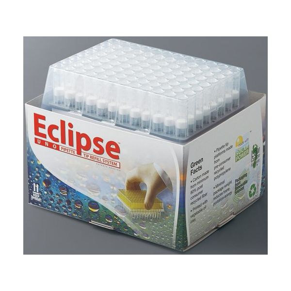 イクリプスUNO詰め替え滅菌ローバインディングフィルターチップ 1000μL 96本×8個入 1177-225 1トレイ(768本)（直送品）