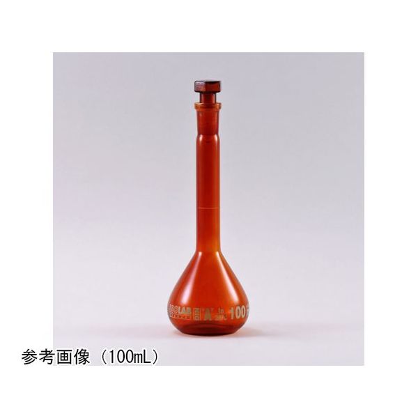 アズワン メスフラスコ 茶 ガラス栓付 100mL NS14/23 JCSS校正証明書付 65-0504-29-24 1個（直送品） 10,665円