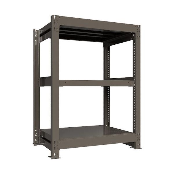 ICHIMAI 重量ボルトレスラック 段荷重1000Kg H1200×W900×D600 天地3段 単体グレー TH1000-436T3（直送品）