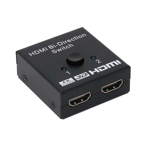 アイネックス HDMI切替器 2入力→1出力 MSW-02 1個 67-9282-07（直送品）