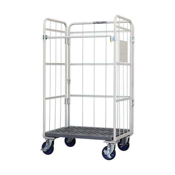 ワコーパレット ワコー 床板プラスチック製カゴ車 850×650×1500 WKP-8565L 1台 448-9211（直送品）