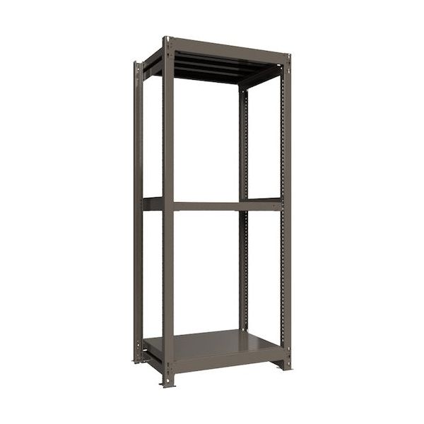 ICHIMAI 重量ボルトレスラック 段荷重1000Kg H2100×W900×D600 天地3段 単体グレー TH1000-736T3（直送品）