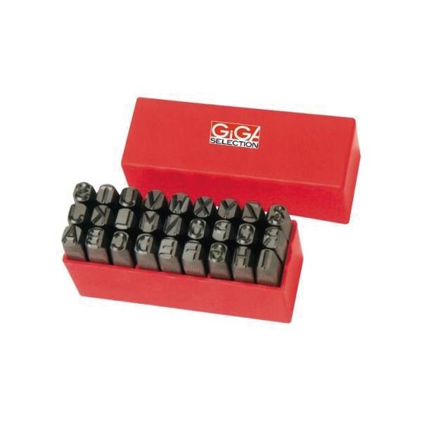 ジーネット 英字刻印セット GSKA-100 1個 64-3265-56（直送品）