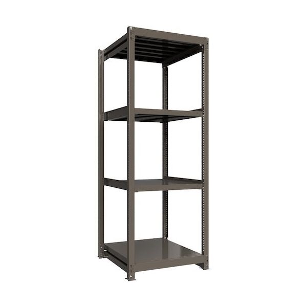 ICHIMAI 重量ボルトレスラック 段荷重1000Kg H2400×W900×D900 天地4段 単体グレー TH1000-839T4（直送品）